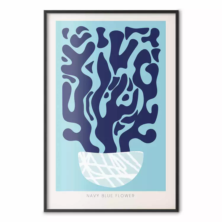 Navy Composition - English texts and an abstract plant