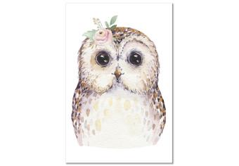 Canvas Positive Owl - Colorful illustration inspired by fairy tales