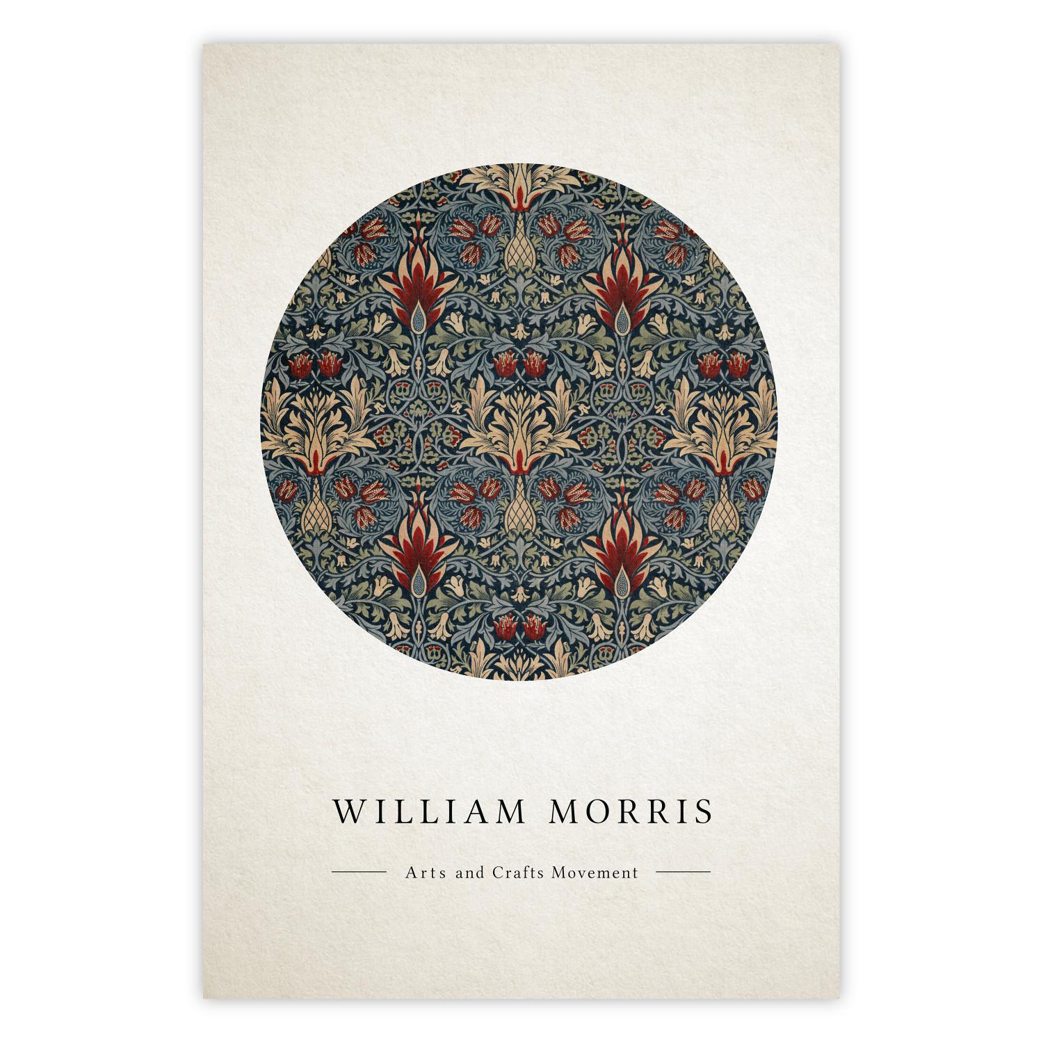 Poster For William Morris - English texts and abstract ornaments