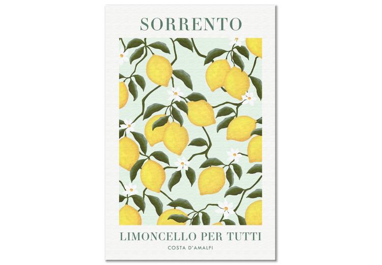 Canvas Print Lemon Sorrento (1 Part) Vertical