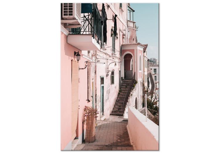 Canvas Print Architecture in Amalfi - a pastel building in Southern Italy