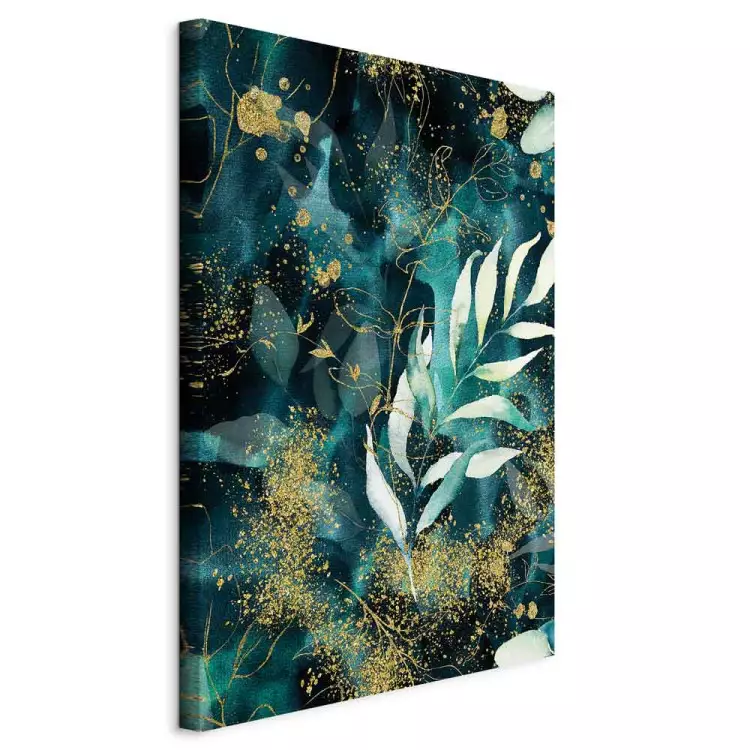 Starry Nature (1-piece) Vertical - abstract blue leaves