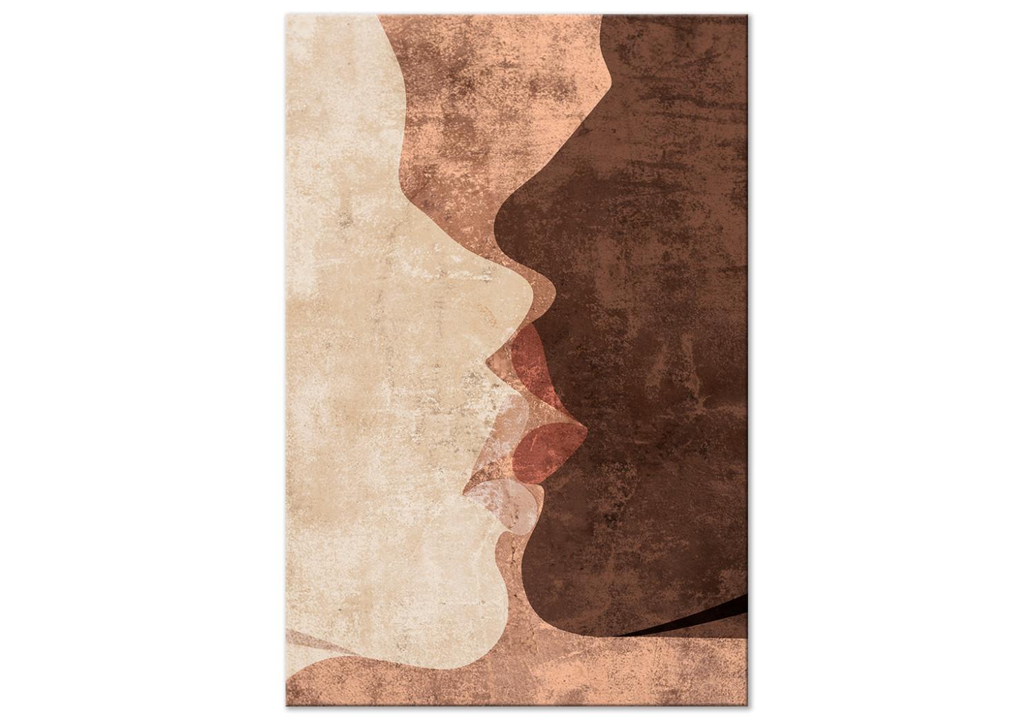 Canvas Otherworldly Kiss (1-piece) Vertical - kiss in boho motif