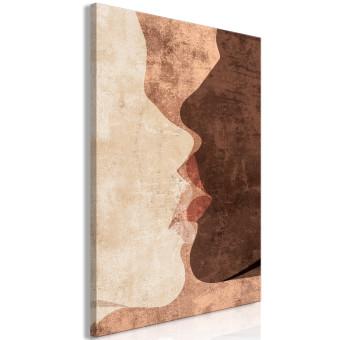 Canvas Otherworldly Kiss (1-piece) Vertical - kiss in boho motif