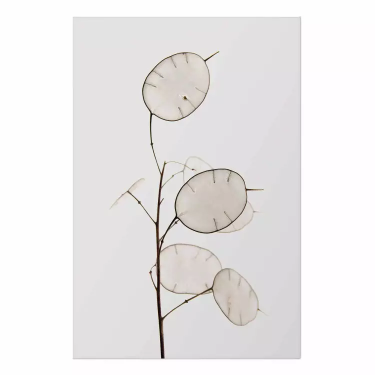 Poster Sunny Direction - a simple composition with bright foliage on a white background