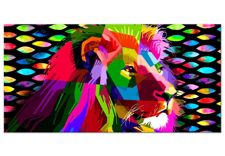 Large Canvas Print Rainbow Lion II [Large Format]