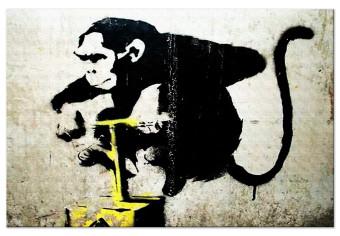 Large Canvas Monkey TNT Detonator by Banksy [Large Format]