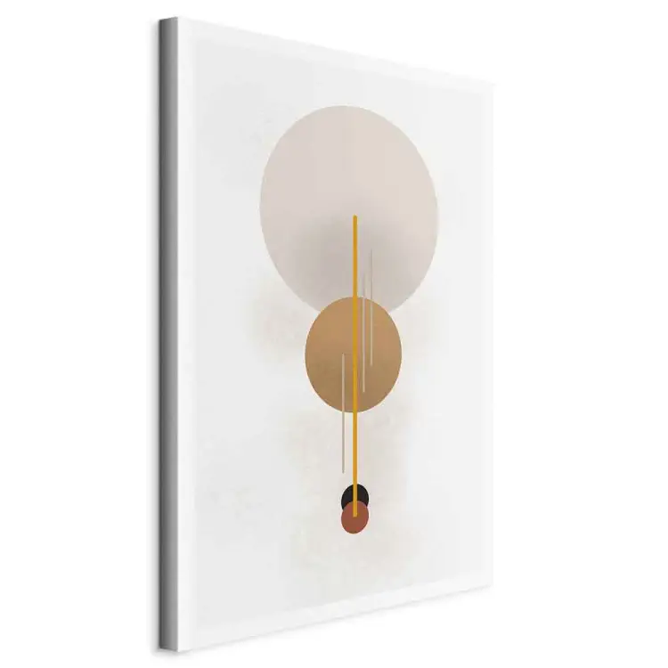 Four Wheels and Lines - Abstraction with Scandi Boho Figures