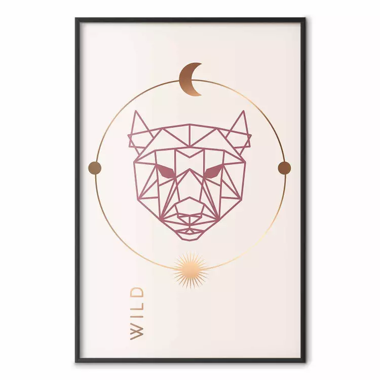 Wild Heart - animal and solar system arrangement in a geometric abstraction