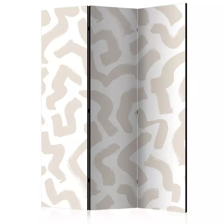 Beige Pattern (3-piece) - Simple abstraction in scandiboho style
