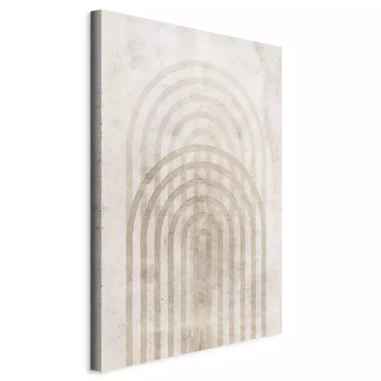 Brown circles - abstraction with geometric figures
