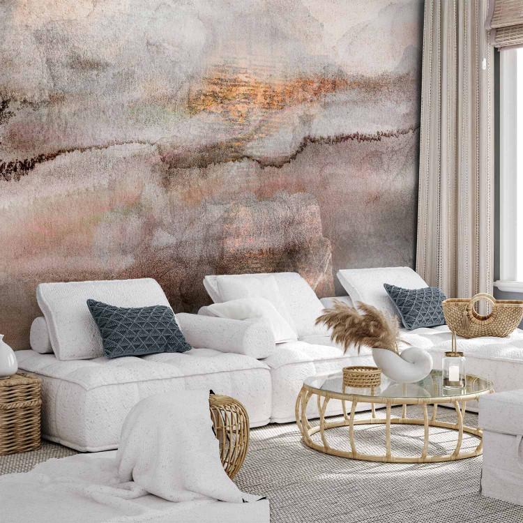 Wall Mural Abstract - pale watercolour style composition in cool tones