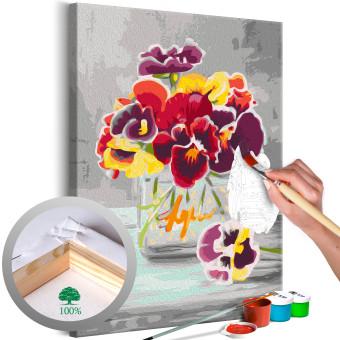 Paint by Number Kit Pansies