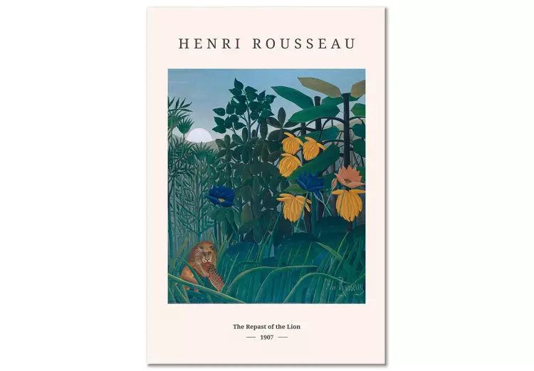 Henri Rousseau: The Repast of the Lion (1 Part) Vertical