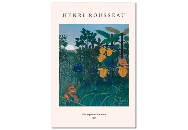 Canvas Print Henri Rousseau: The Repast of the Lion (1 Part) Vertical