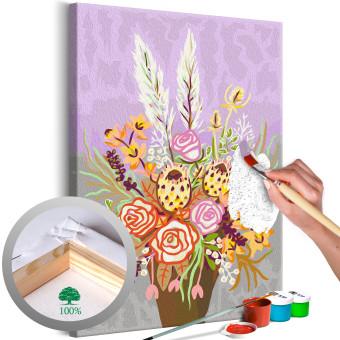 Paint by Number Kit Boho Bouquet