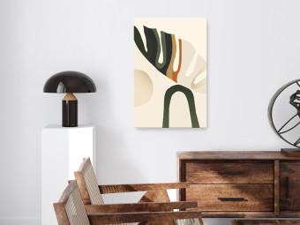 Canvas My Dream (1-piece) Vertical - abstract plant in boho motif