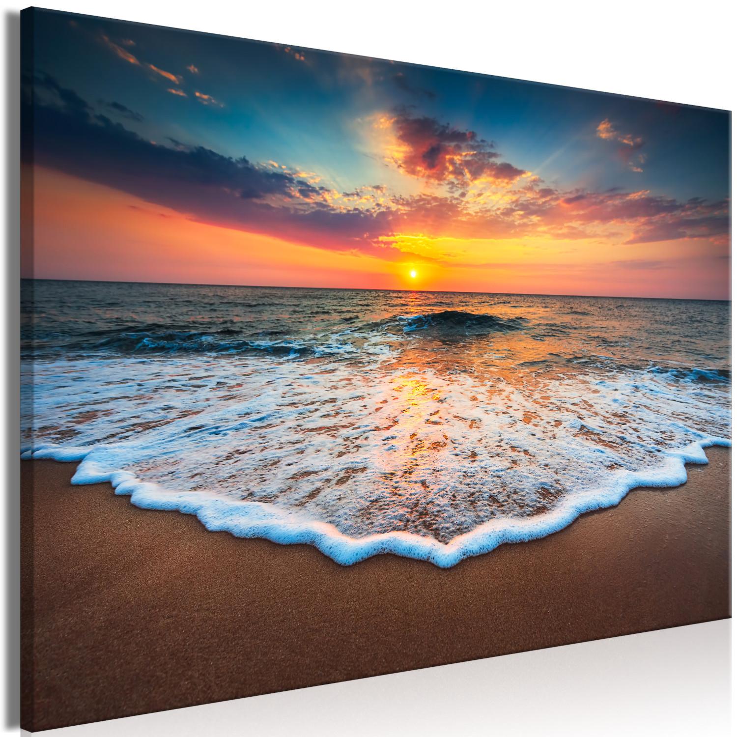 Canvas Gentle Wave (1-piece) Wide - beach against the backdrop of a sunset