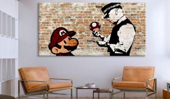 Large Canvas Caught Mario II [Large Format]