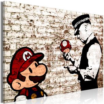 Large Canvas Mario Bros: Torn Wall [Large Format]