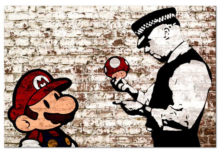Large Canvas Print Mario Bros: Torn Wall [Large Format]