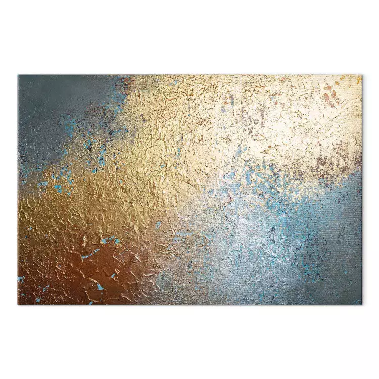 Canvas Texture Penetration (1-piece) Wide - modern golden abstraction
