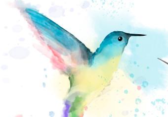 Canvas Pastel Joy (4-piece) - colorful frames with spring birds