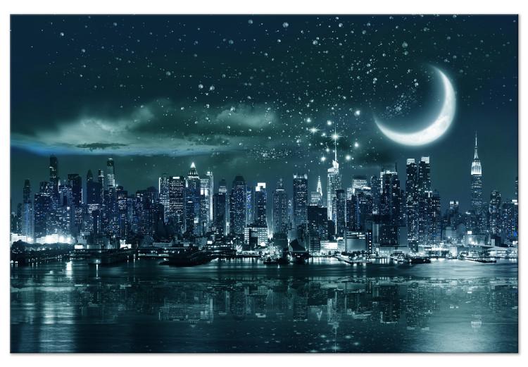 Moon over Manhattan (1-piece) Wide - New York after dark