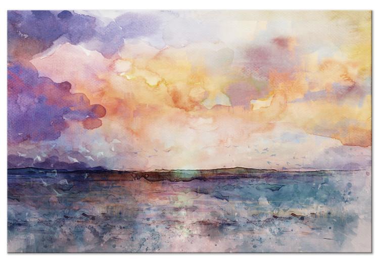 Pastel Clouds (1-piece) Wide - colorful watercolor landscape