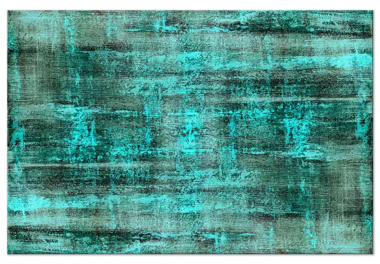 Emerald Waves (1-piece) Wide - modern green abstraction