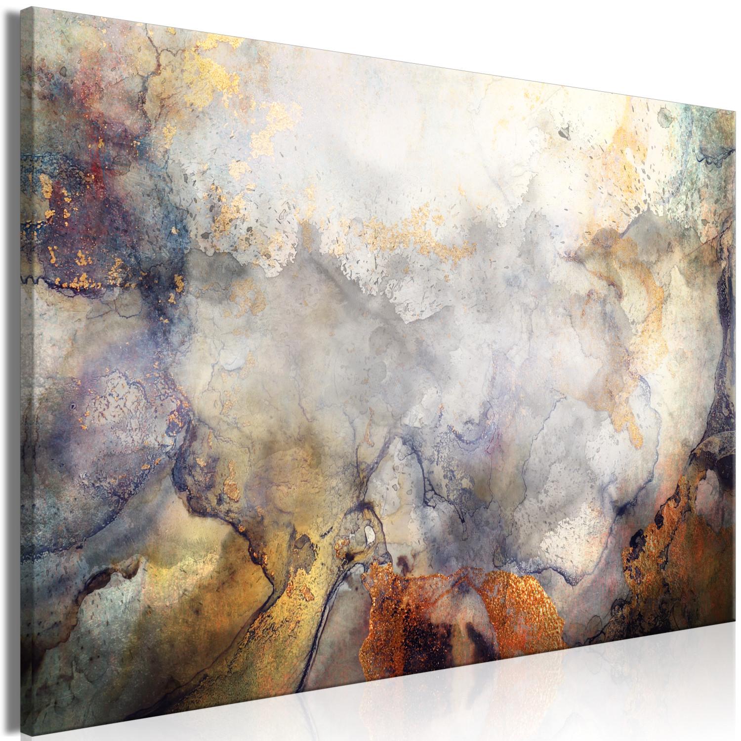 Canvas Tangle of Soft Colors (1-piece) Wide - watercolor abstraction