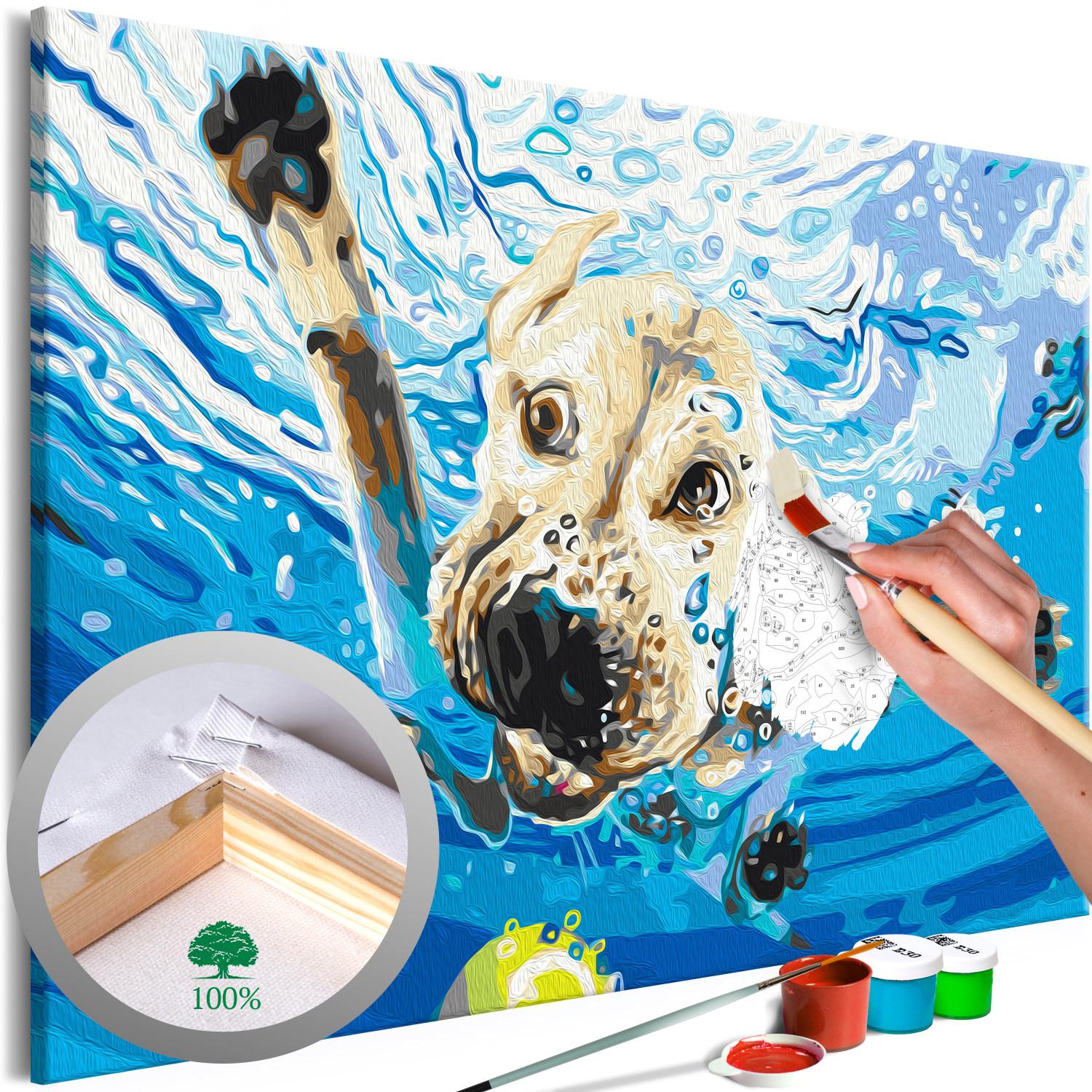 Paint by Number Kit Happy Dog