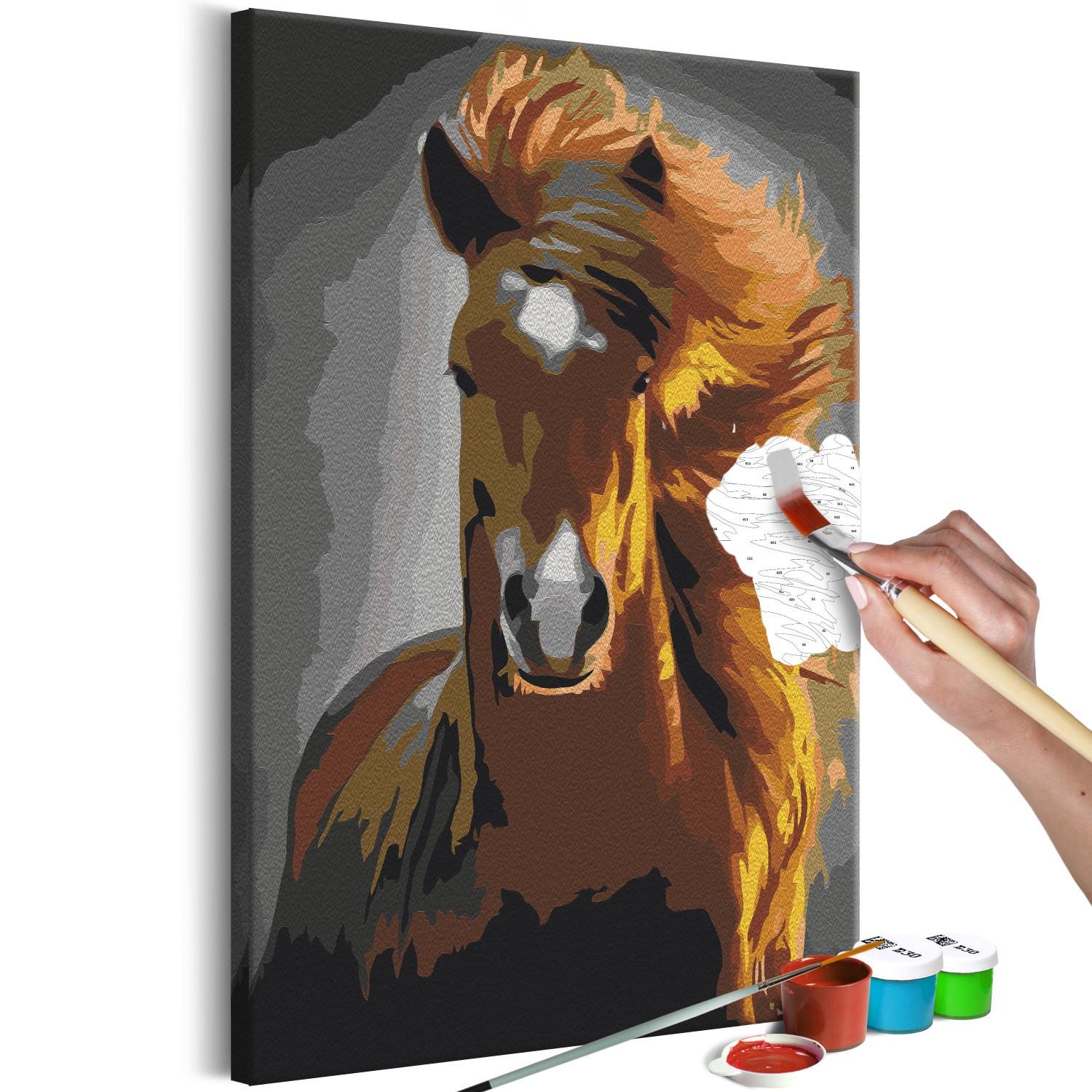 Paint by Number Kit Galloping Horse