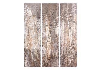 Room Divider Abstract Forest (3-piece) - Composition with a non-uniform texture