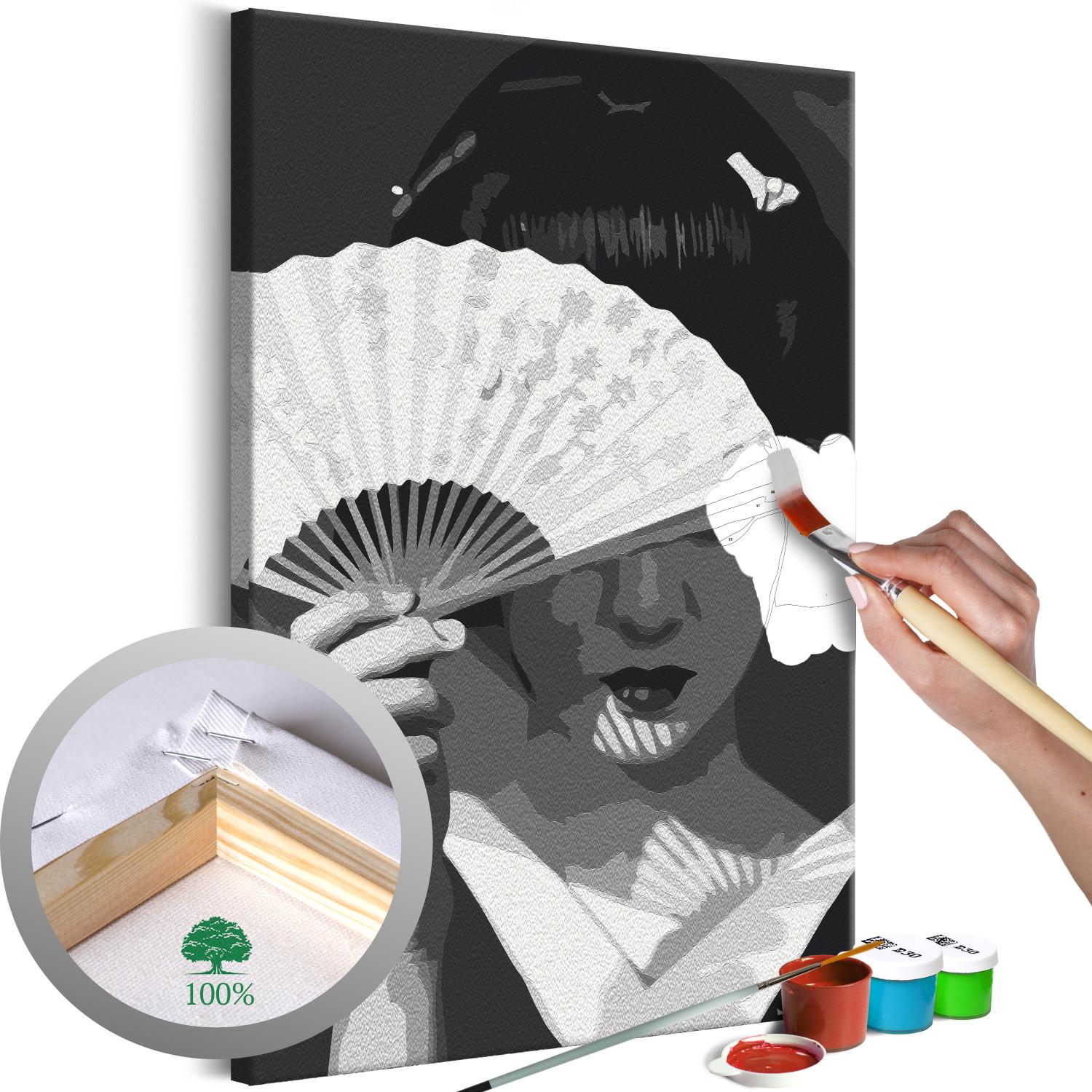 Paint by Number Kit Japanese Girl With a Fan