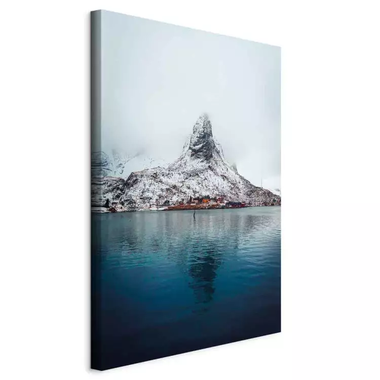Identity of Beauty (1-piece) Vertical - winter landscape with mountain over water
