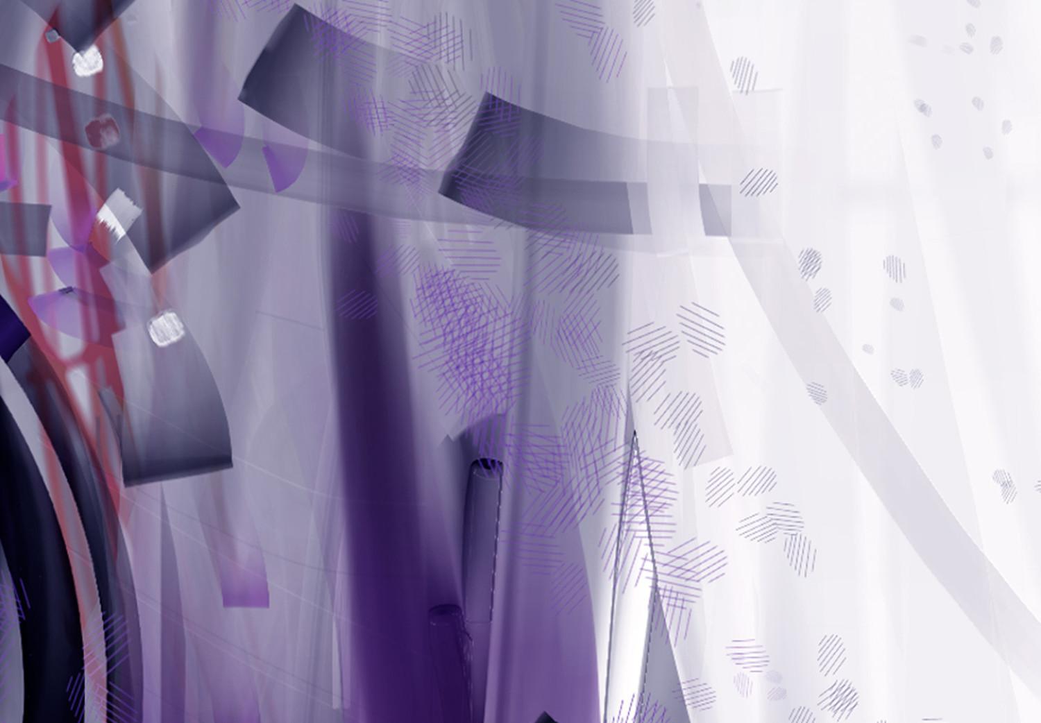 Canvas Purple Swirl (1-piece) Narrow - modern abstraction