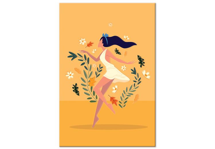 Dancing Among Flowers (1-piece) Vertical - woman amidst plants