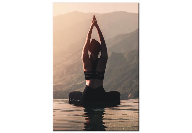 Mountain Relaxation (1-piece) Vertical - seated woman's back
