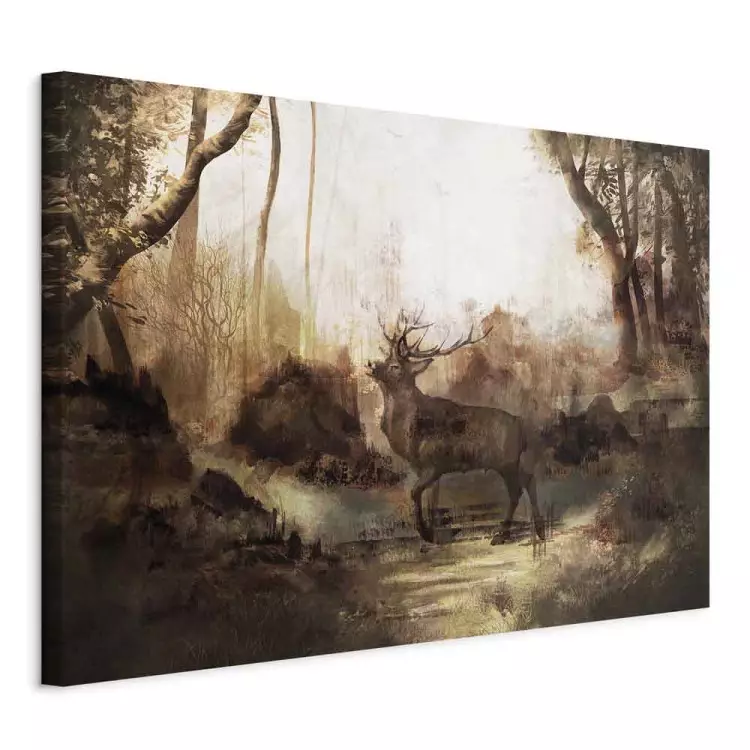 King of the Forest (1-piece) Wide - deer against a forest landscape