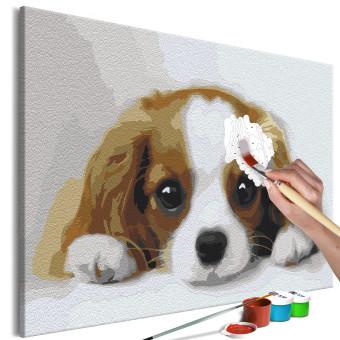 Paint by Number Kit Sweet Puppy