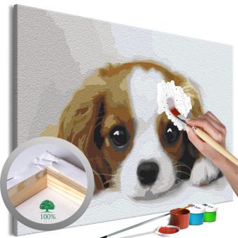 Paint by Number Kit Sweet Puppy