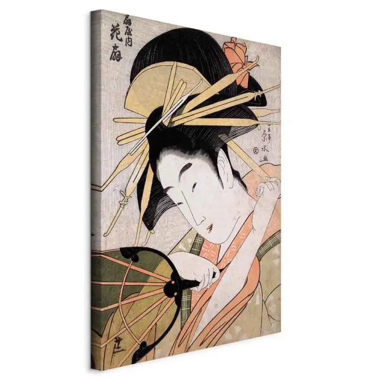 Ōgiya no uchi Hanaōgi Vertical - portrait of an Asian woman
