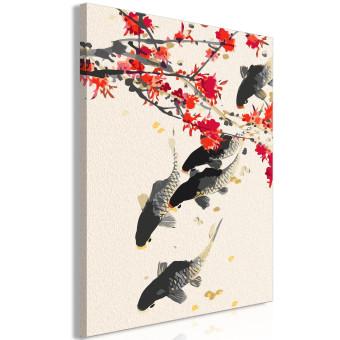 Paint by Number Kit Cherry and Koi