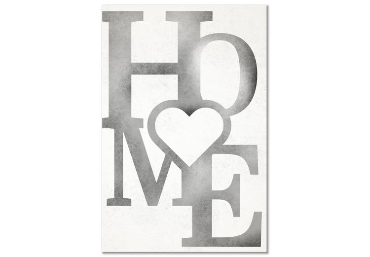 Canvas Print Home Full of Love (1 Part) Vertical
