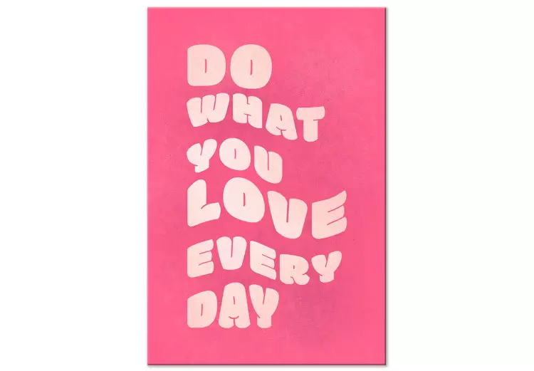 Do What You Love (1-piece) Vertical - background and English texts