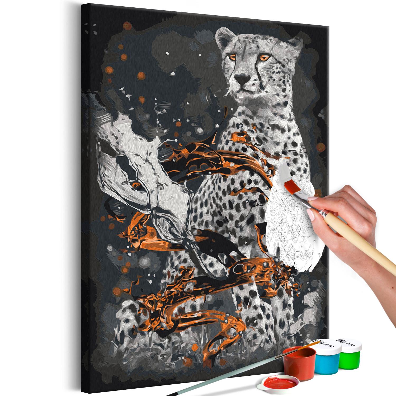 Paint by Number Kit Majestic Cheetah