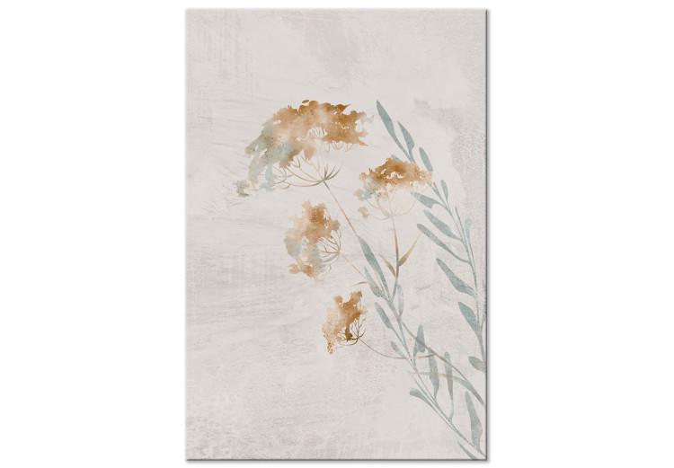 Spring Branches (1-piece) Vertical - plant landscape on a beige background
