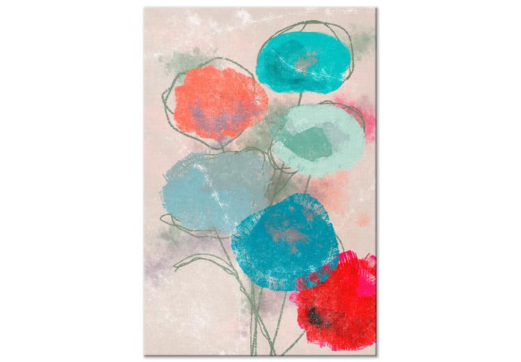 Spring Bouquet (1-piece) Vertical - abstraction with floral motif