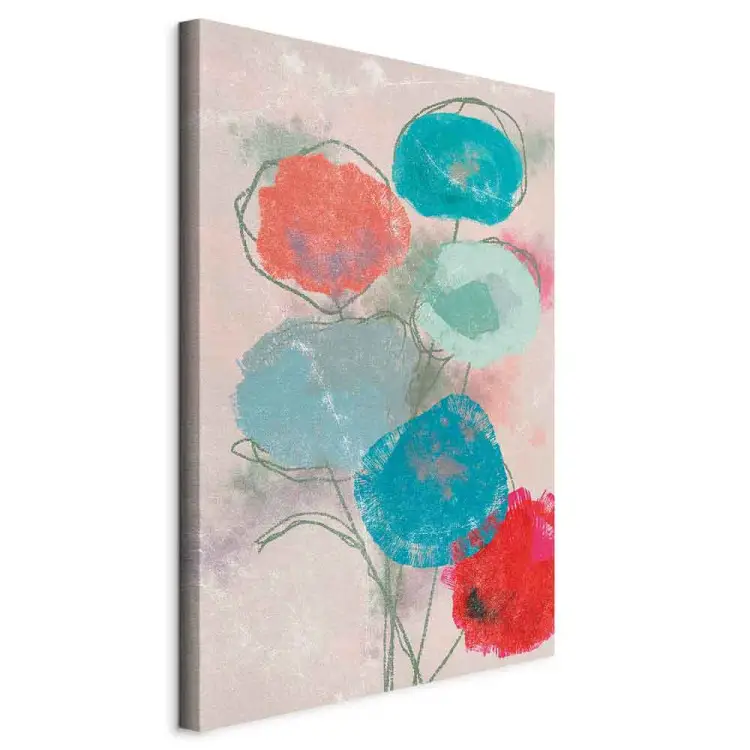 Spring Bouquet Vertical - abstraction with floral motif